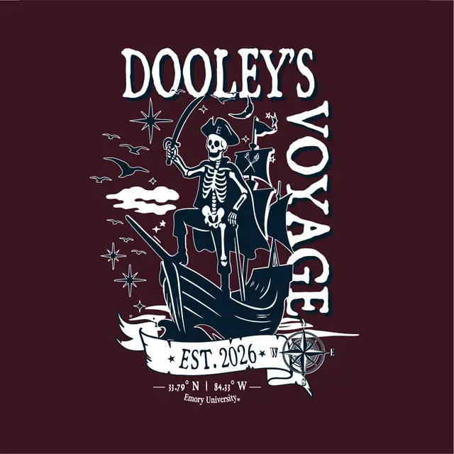 Dooley's Voyage Skeleton Pirate PR Hoodie