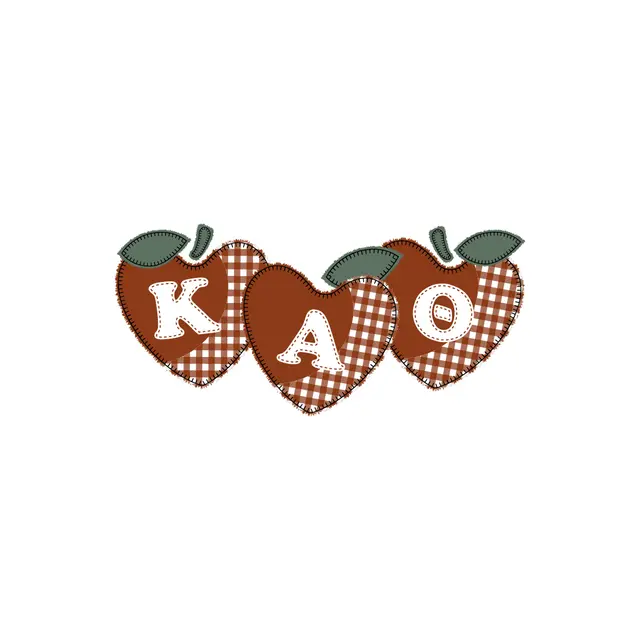 Kappa Alpha Theta Gingham Apple Patches PR Shirt