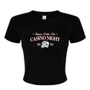 Sigma Delta Tau Playing Cards Casino Night Philanthropy Shirt 2
