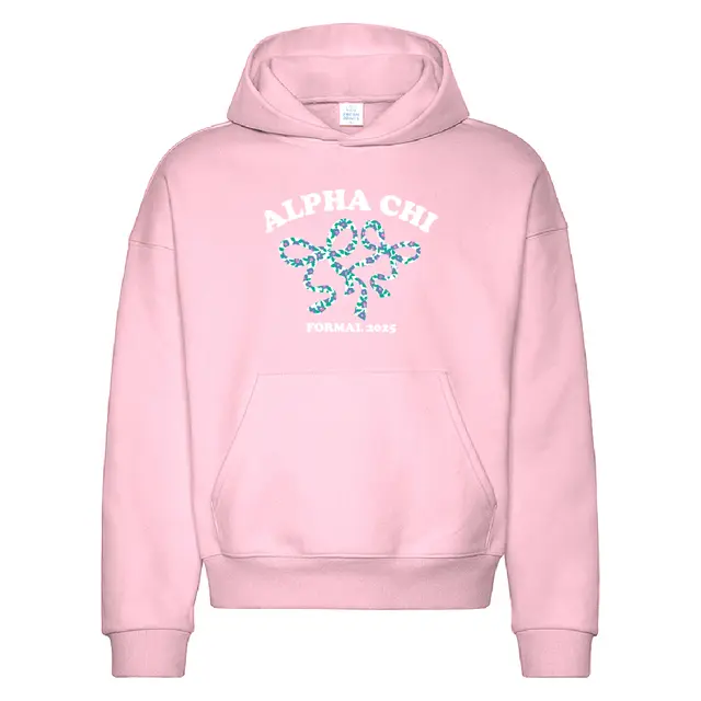 Alpha Chi Omega Floral Bow Formal Hoodie 2