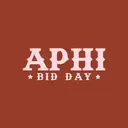 Alpha Phi Bold Block Letters Bid Day Tank