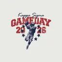 Kappa Sigma Football Player Stars Game Day Crewneck