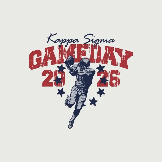 Kappa Sigma Football Player Stars Game Day Crewneck