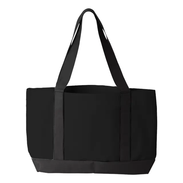 Customizable Liberty Bags P&O Cruiser Tote - 7002 7002 Black Black Front