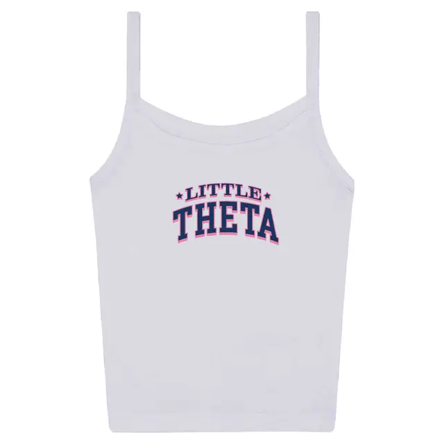 Kappa Alpha Theta Bold Arch Text Big Little Reveal Tank 2
