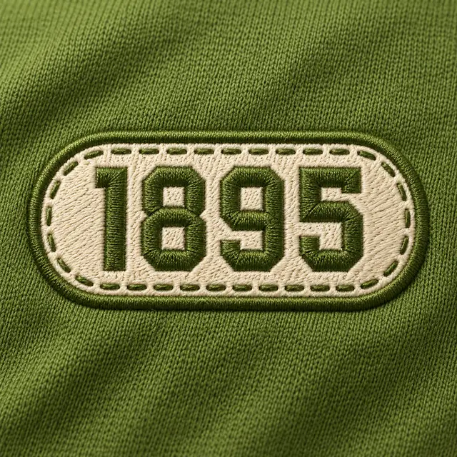 Chi Omega Stitched Badge 1895 Shorts