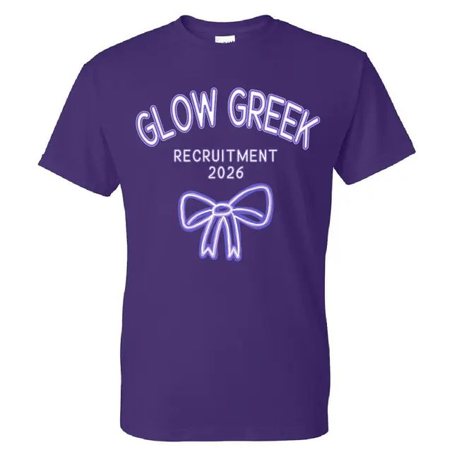 Glow Greek Neon Bow Rush Shirt 2