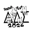 Delta Delta Sigma Bunny Graphic Spring Rush Shirt