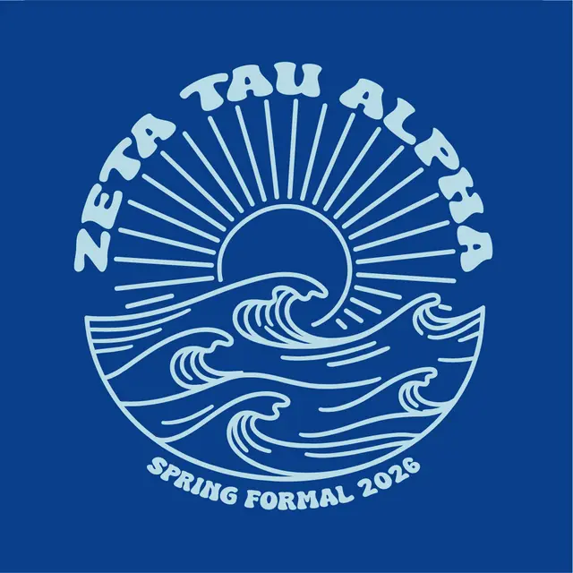 Zeta Tau Alpha Sunburst Wave Semi Formal Hoodie