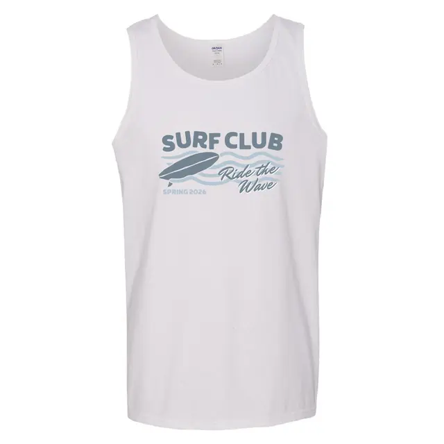 Surf Club Waves and Surfboard Graphic PR Tank 2