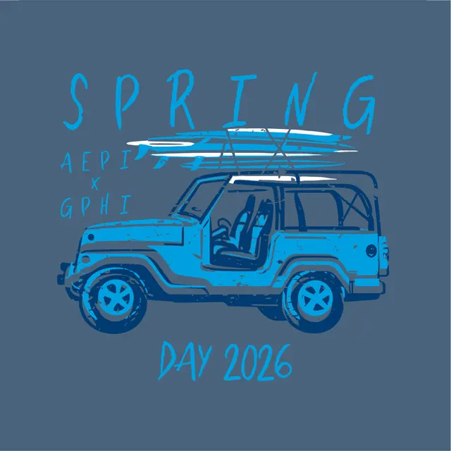 Gamma Phi Beta Jeep Spring Break Shirt