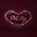 Phi Sigma Sigma Heart Dot Pattern PR Tank