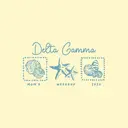 Delta Gamma Shell and Starfish Parent's Weekend Tank