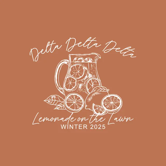 Delta Delta Delta Citrus Pitcher Philanthropy Shirt