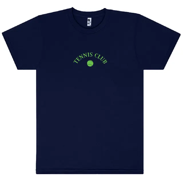 Tennis Club Green Text with Tennis Ball PR Shirt 2