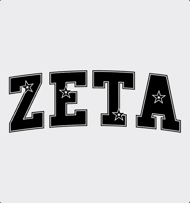 Zeta Block Lettering Star PR Tank