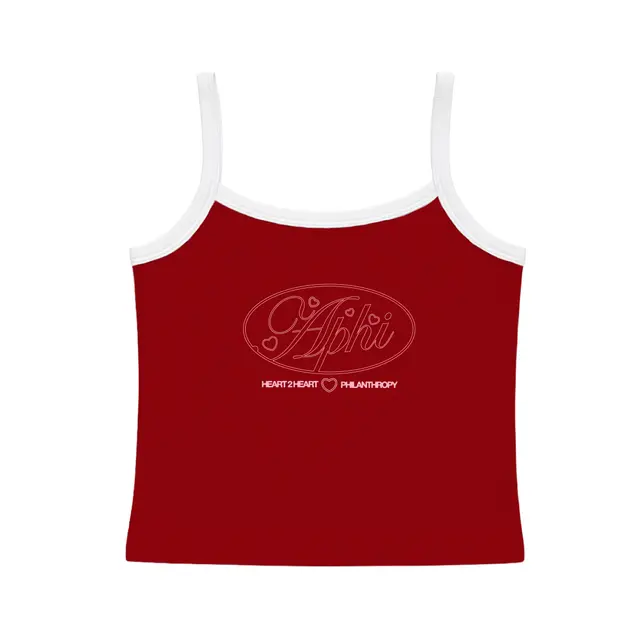 Alpha Phi Heart Illustration Philanthropy Tank 2