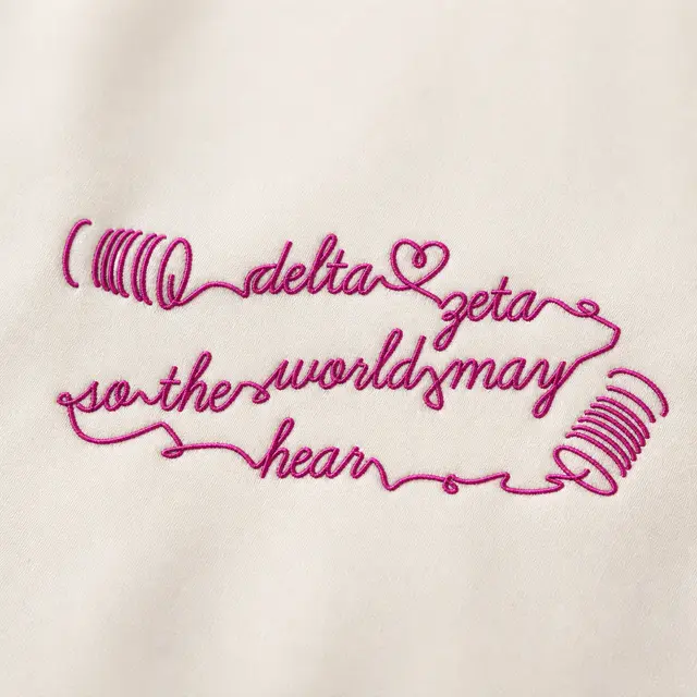 Delta Zeta Hand Drawn Lettering Philanthropy Shirt