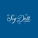 Sigma Delta Tau Roses Accent Floral Script Formal Hoodie