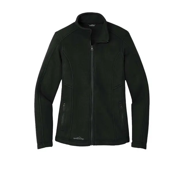 LADIES FULL-ZIP FLEECE JACKET Black Front