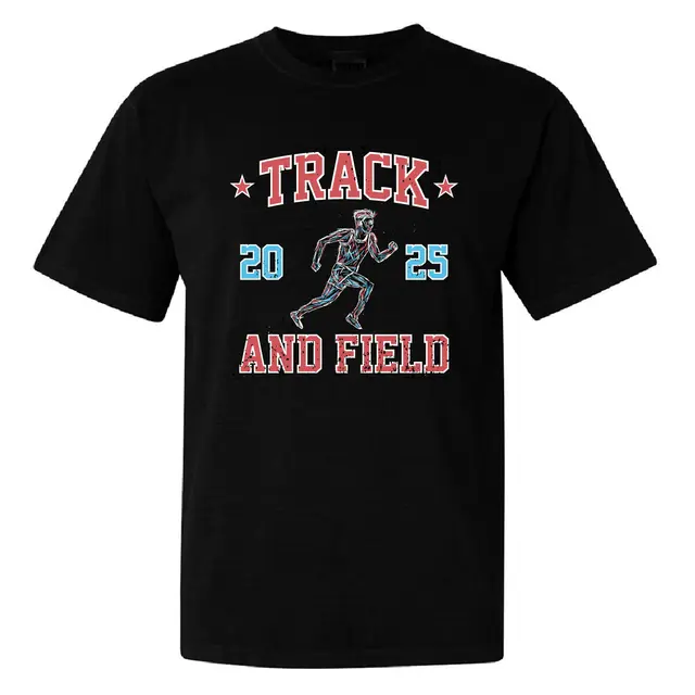 Track & Field Runner Illustration and Bold Text PR Shirt 2