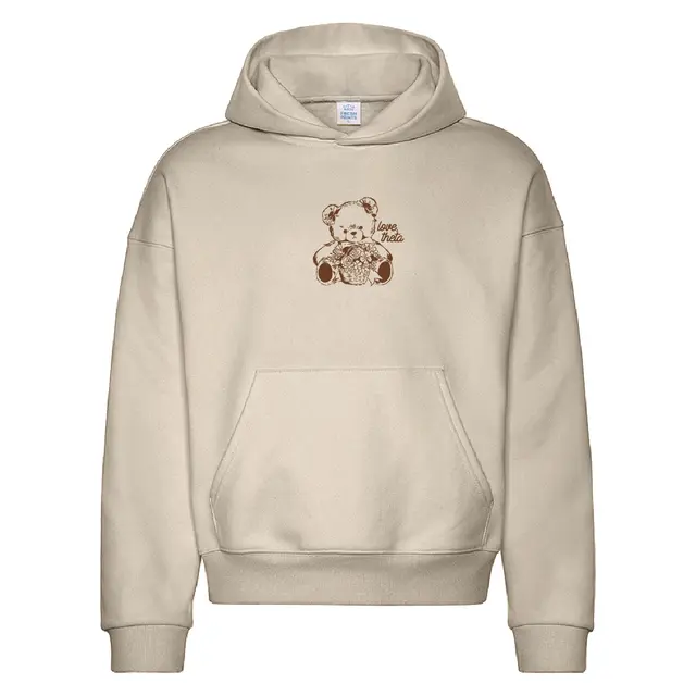 Kappa Alpha Theta Cute Teddy Bear with Flowers PR Hoodie 2