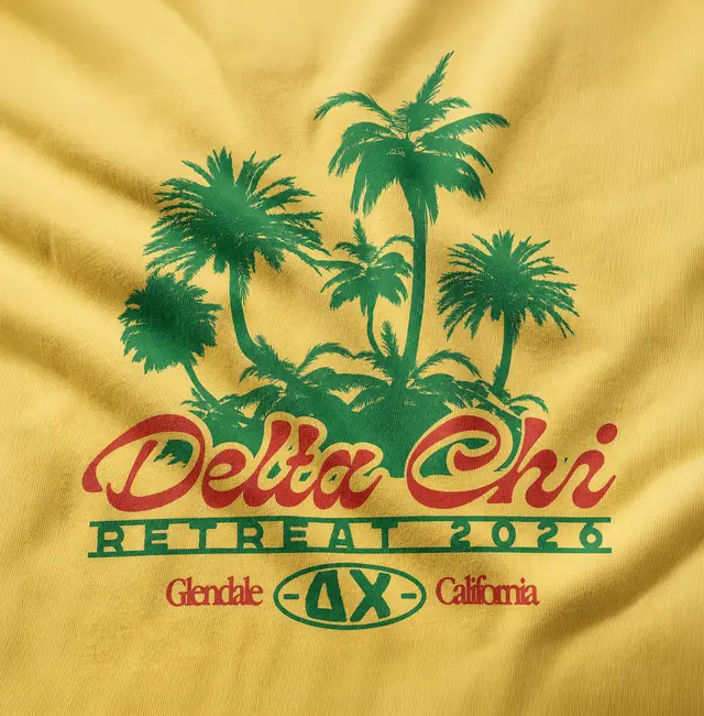 Delta Chi Palm Trees Retreat Shirt