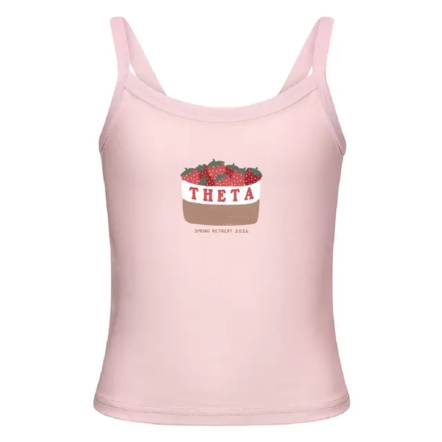 Kappa Alpha Theta Strawberry Basket Spring Retreat Tank 2
