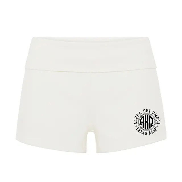 Alpha Chi Omega Circular Monogram PR Shorts 2