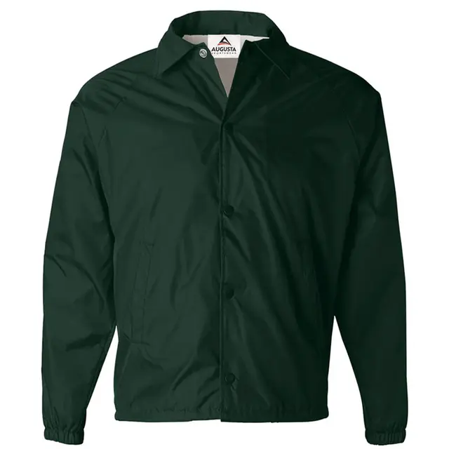 Customizable Augusta Coach's Jacket 3100 Dark Green Front