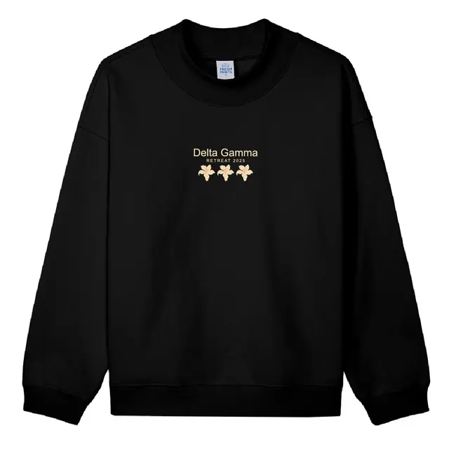 Delta Gamma Elegant Lily Retreat Crewneck 2