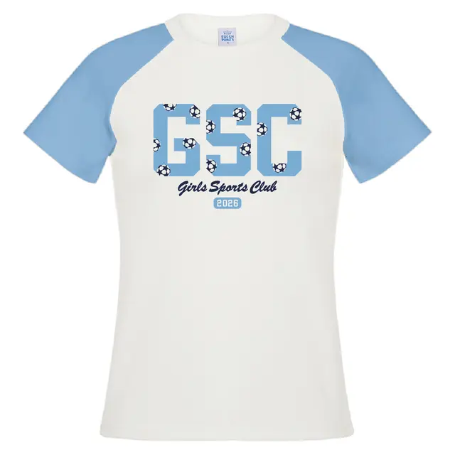 Girls Sports Club Soccer Ball Pattern PR Shirt 2