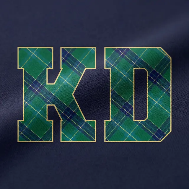 Kappa Delta Plaid Block Letters PR Sweater