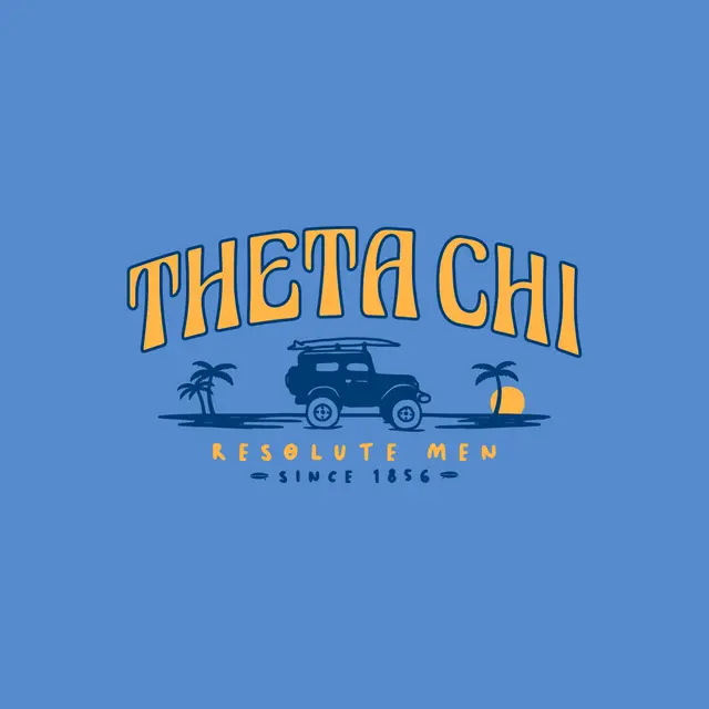 Theta Chi Jeep and Palms PR Shirt