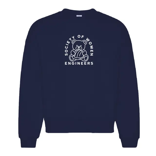 Society of Women Engineers Cute Bear Illustration PR Crewneck 2