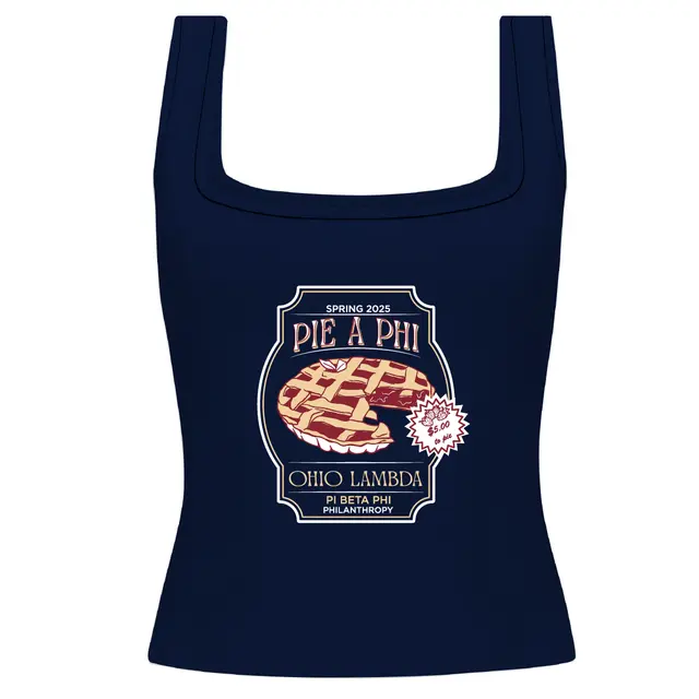 Pi Beta Phi Lattice Pie Graphic Philanthropy Tank 2