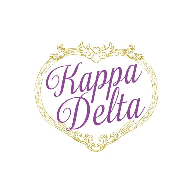 Kappa Delta Script with Ornate Heart PR Tank