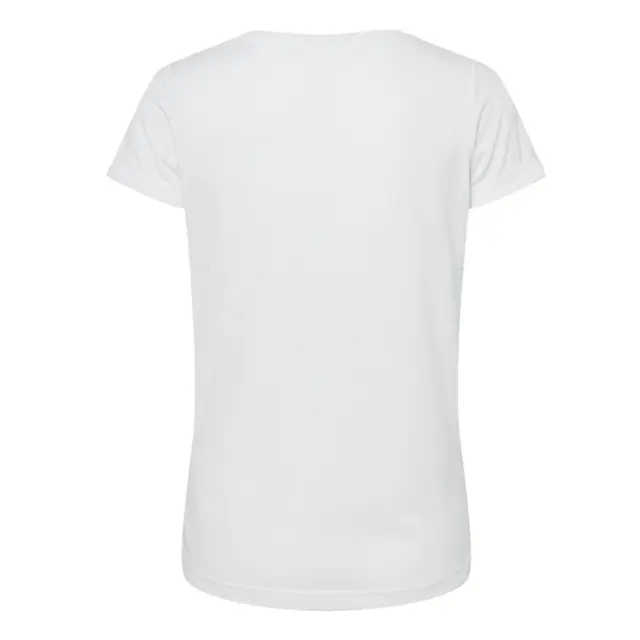 SubliVie Women's Polyester Sublimation Tee White Back