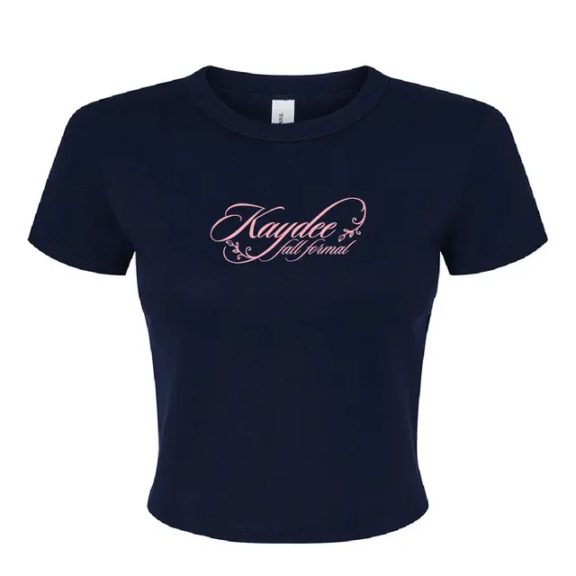 Kappa Delta Script with Leaves Fall Formal Shirt 2