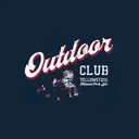 Outdoor Club Script Text with Map PR Hoodie