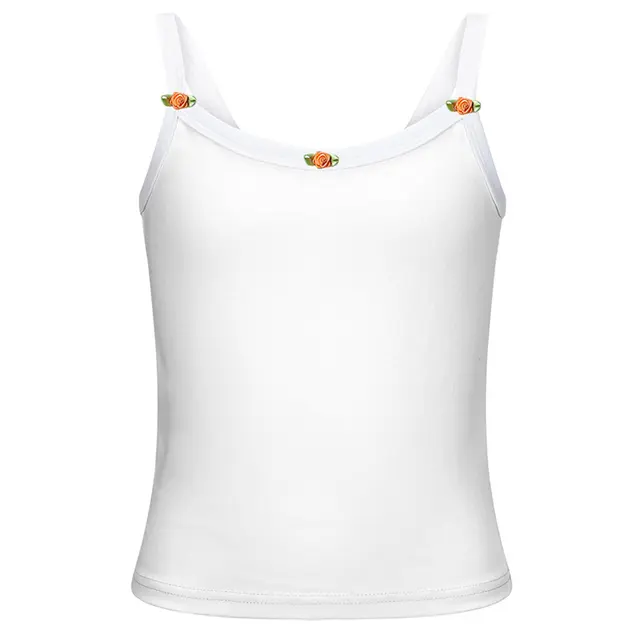 Fresh Prints Rosette Cali Camisole Top fp77 White White Front