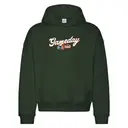 Sigma Alpha Epsilon Script and Football Graphic Game Day Hoodie 2