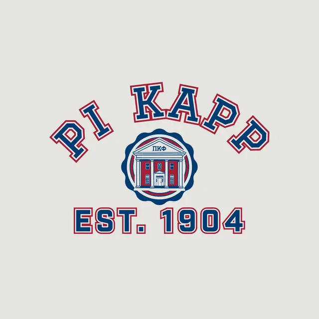 Pi Kappa Phi Bold Arch Text and Building PR Hoodie