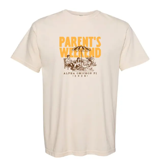 Alpha Omicron Pi Picnic Scene Parent's Weekend Shirt 2