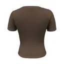 Fresh Prints Sunset Ribbed T-shirt fp28 Brown Back