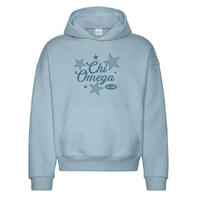 Chi Omega Starry Script PR Hoodie 2