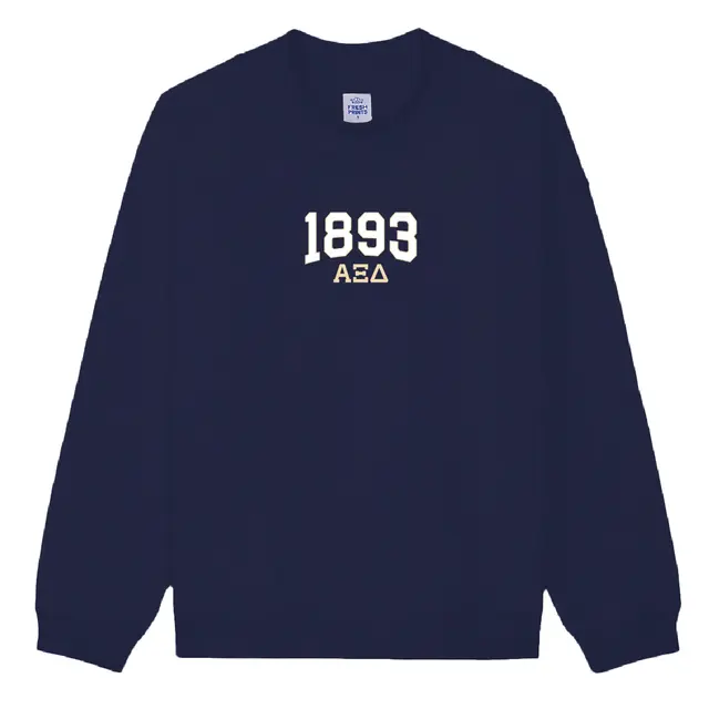 Alpha Xi Delta Bold Year Block Text PR Crewneck 2