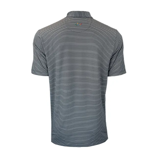 Greg Norman Collection Freedom Micro Pique Stripe gns3k485 Black Back
