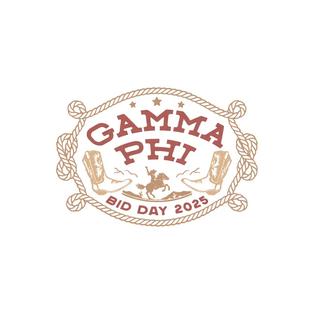 Gamma Phi Beta Rope and Cowboy Boots Bid Day Shirt