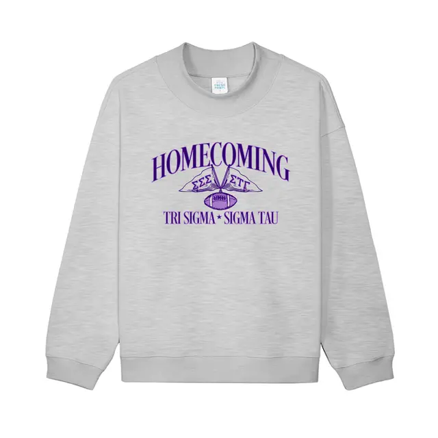 Sigma Sigma Sigma Football Flags Homecoming Sweater 2